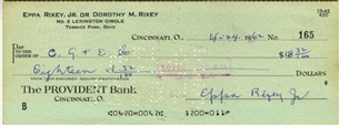 Trio of Vintage Signed Personal Checks